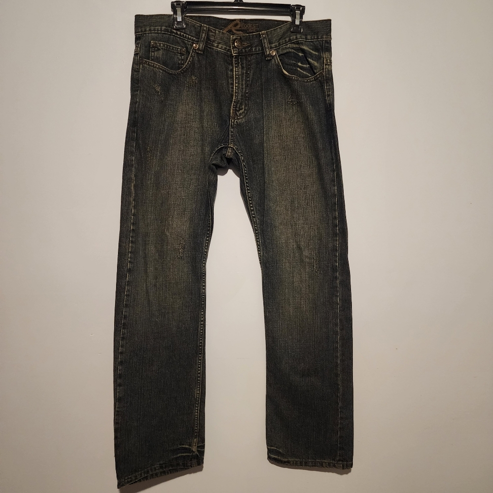 Vintage Request Jeans Men’s Baggy Fit | Y2K Streetwear Denim, Size 34
